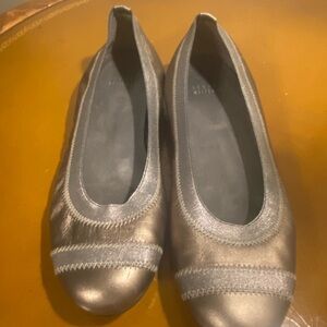 Stuart Weitzman Metallic Flats